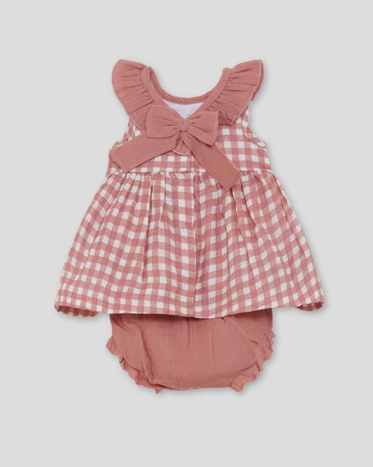 Vestido y Braguita Vichy Maquillaje - Street Monkey