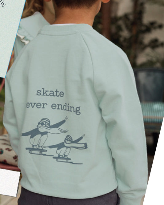 Sudadera de niño verde Colección Never - Dadati