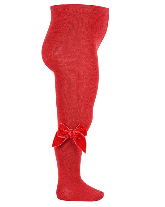 Leotardo Algodón Con Lazo Lateral Rojo - Cóndor