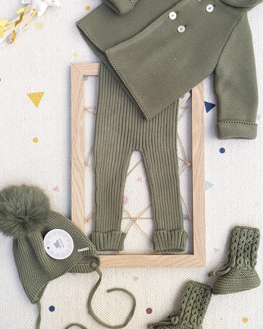 Leggin Bebé Verde Musgo - Pangasa Baby