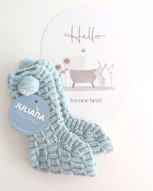 Bota Cuadritos Verdeagua - Juliana