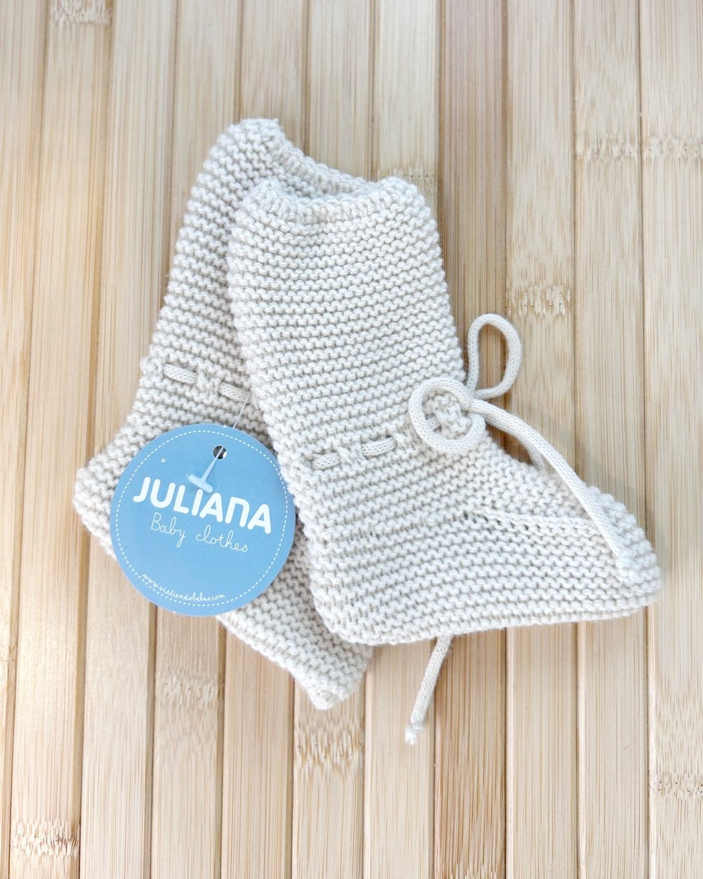 Bota Pasacintas Crema - Juliana