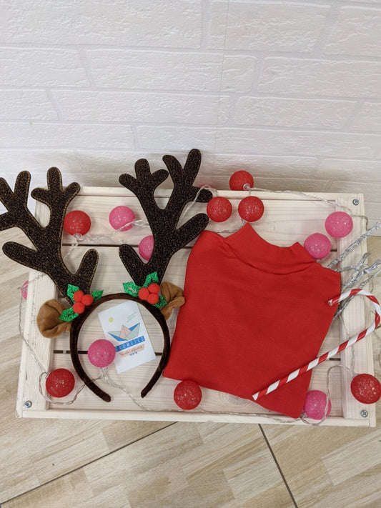 Camiseta semicisne pelito Rojo