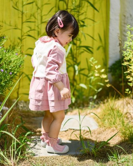 Attipas - Zapato aprendizaje bebé Pom Pom Rosa