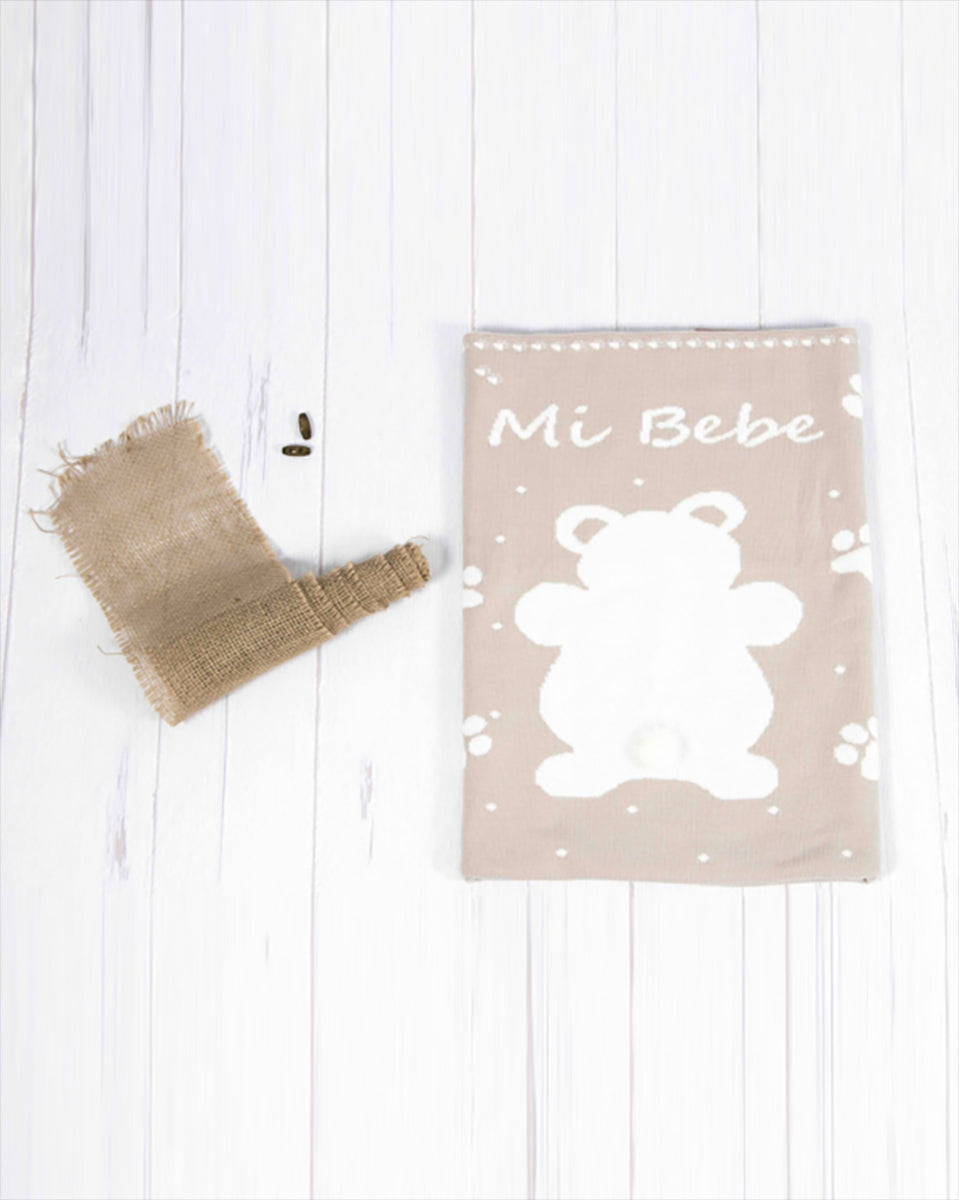 Mantita Personalizada Huellas Camel - Pangasa