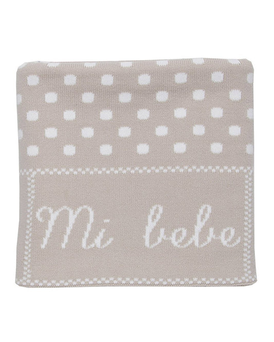 Mantita Personalizada Topos Camel/Marfil - Pangasa Baby