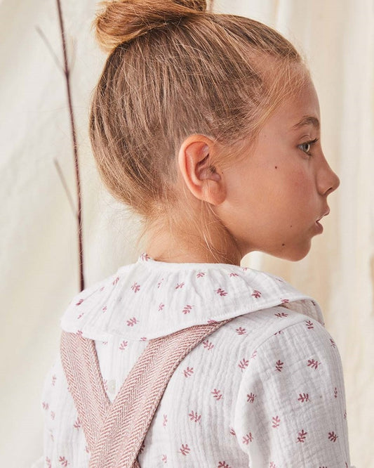 Pichi y camisa niña rosa Ninfa - Dadati