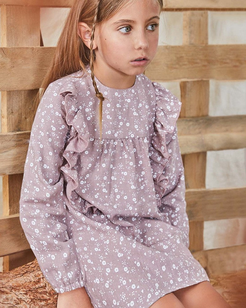 Vestido niña Flores rosa Ninfa - Dadati
