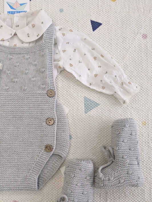 Conjunto Peto + Blusa Gris - Martín Aranda