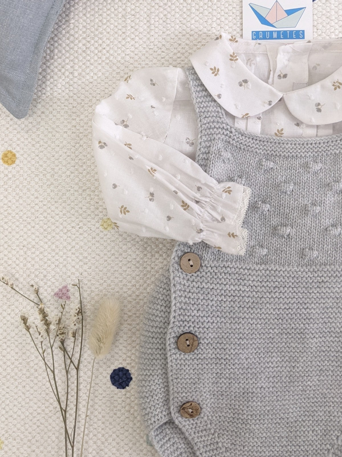 Conjunto Peto + Blusa Gris - Martín Aranda