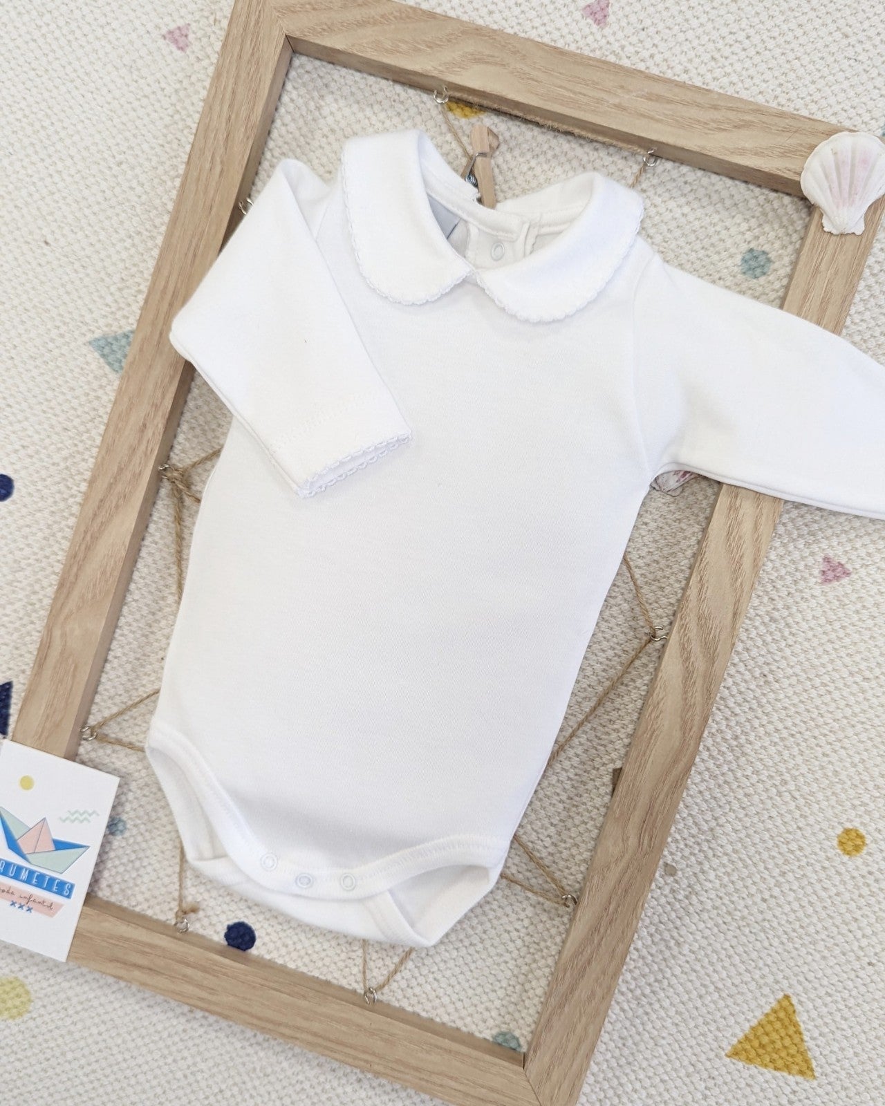 Body Cuello Bebé Blanco - Babidu