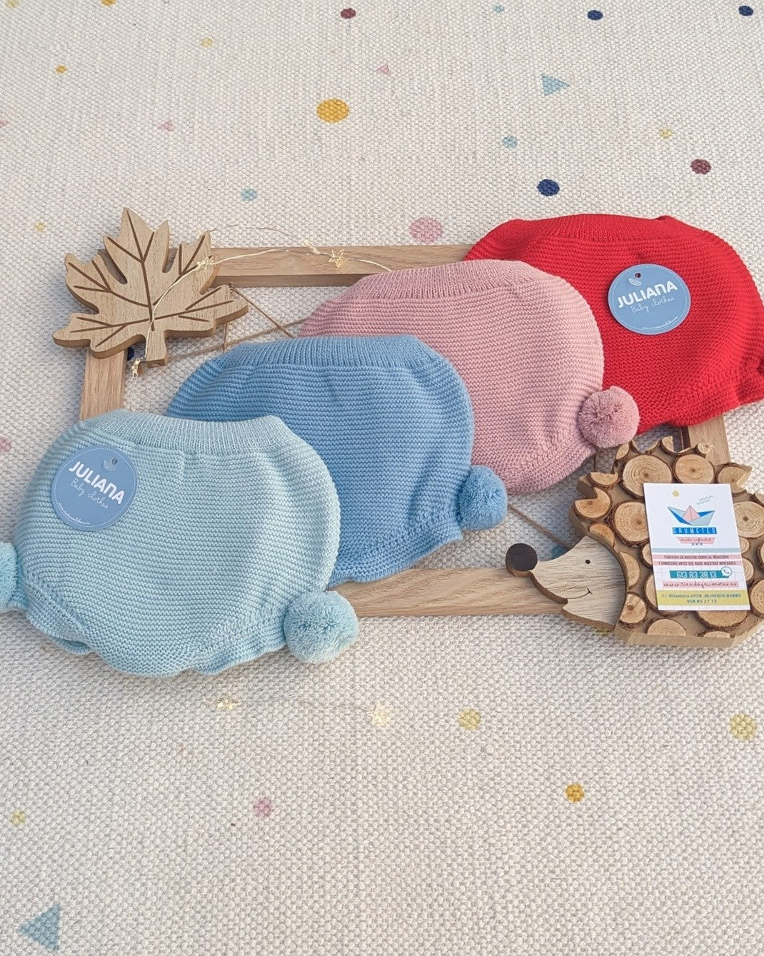 Braguita Pompones Roja - Juliana