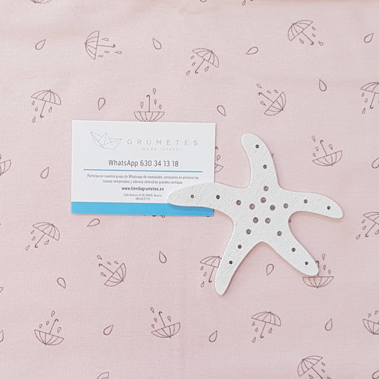 Babidu - Arrullo algodón Paraguas rosa