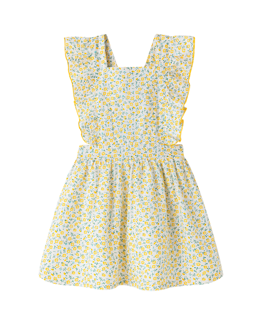 Vestido niña florecitas amarillas