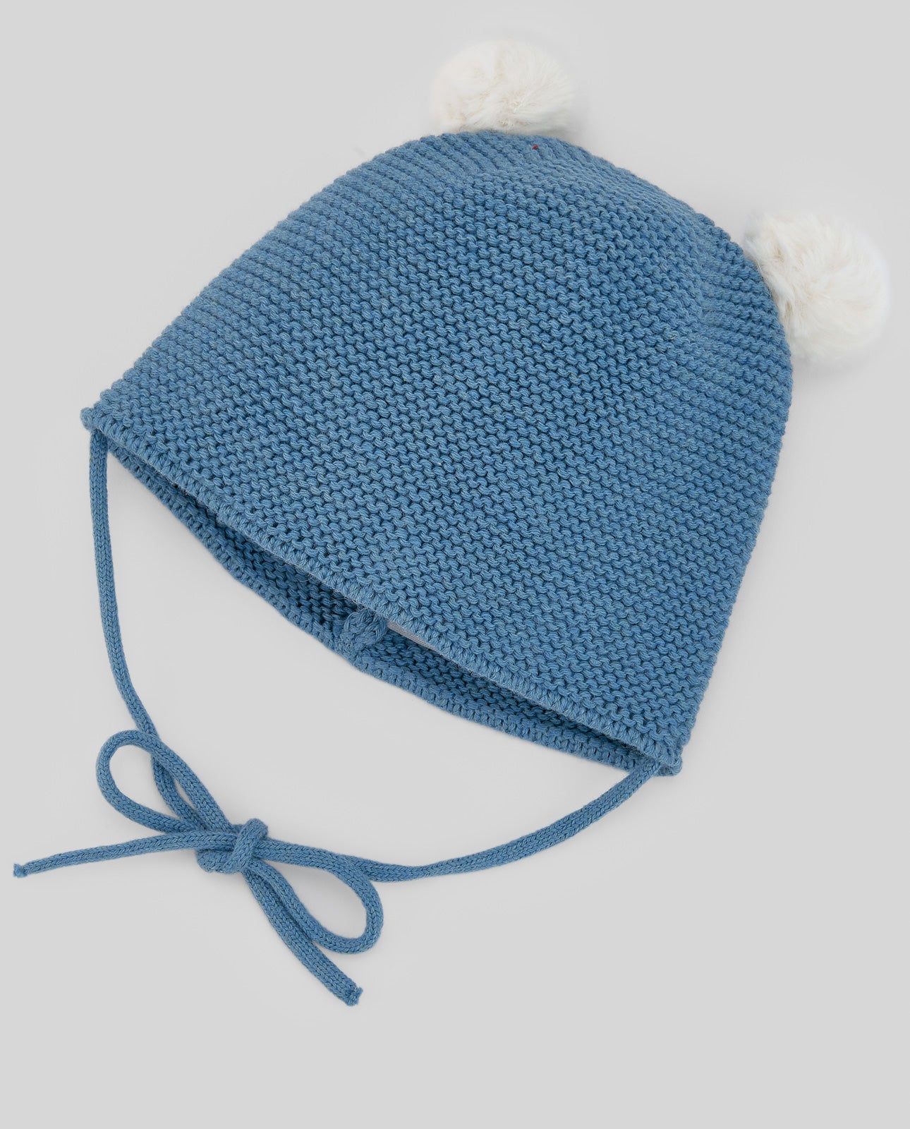 Gorro Pompones Esencial Azul Nilo - Paz Rodriguez