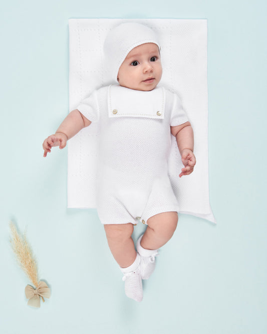 Pelele Corto Punto Lino - Paz Rodriguez