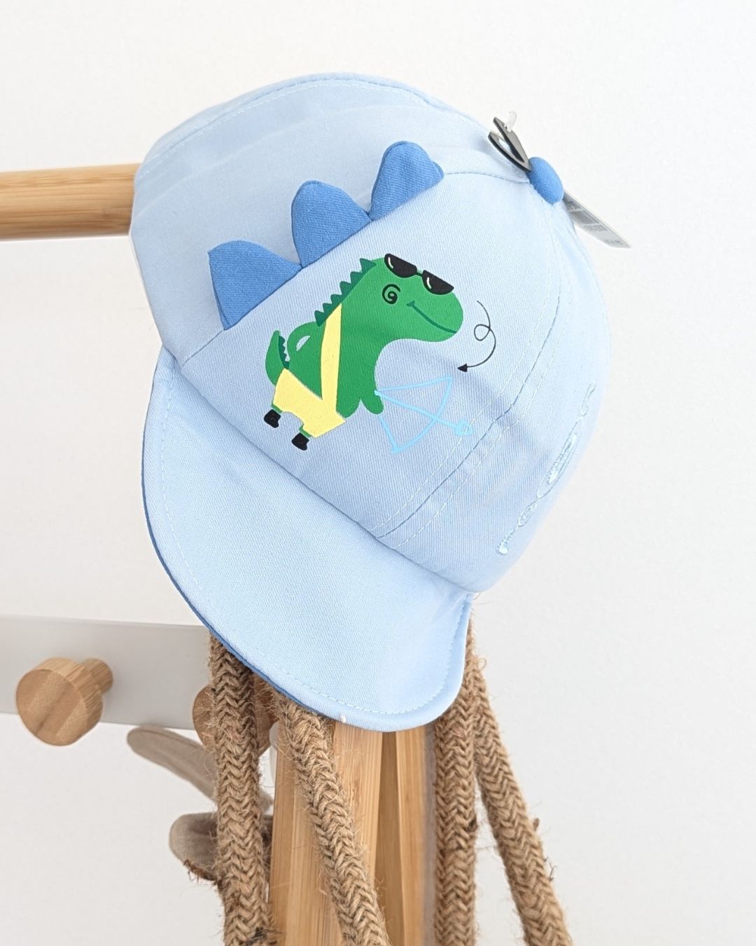 Gorra Bebé Dino Celeste