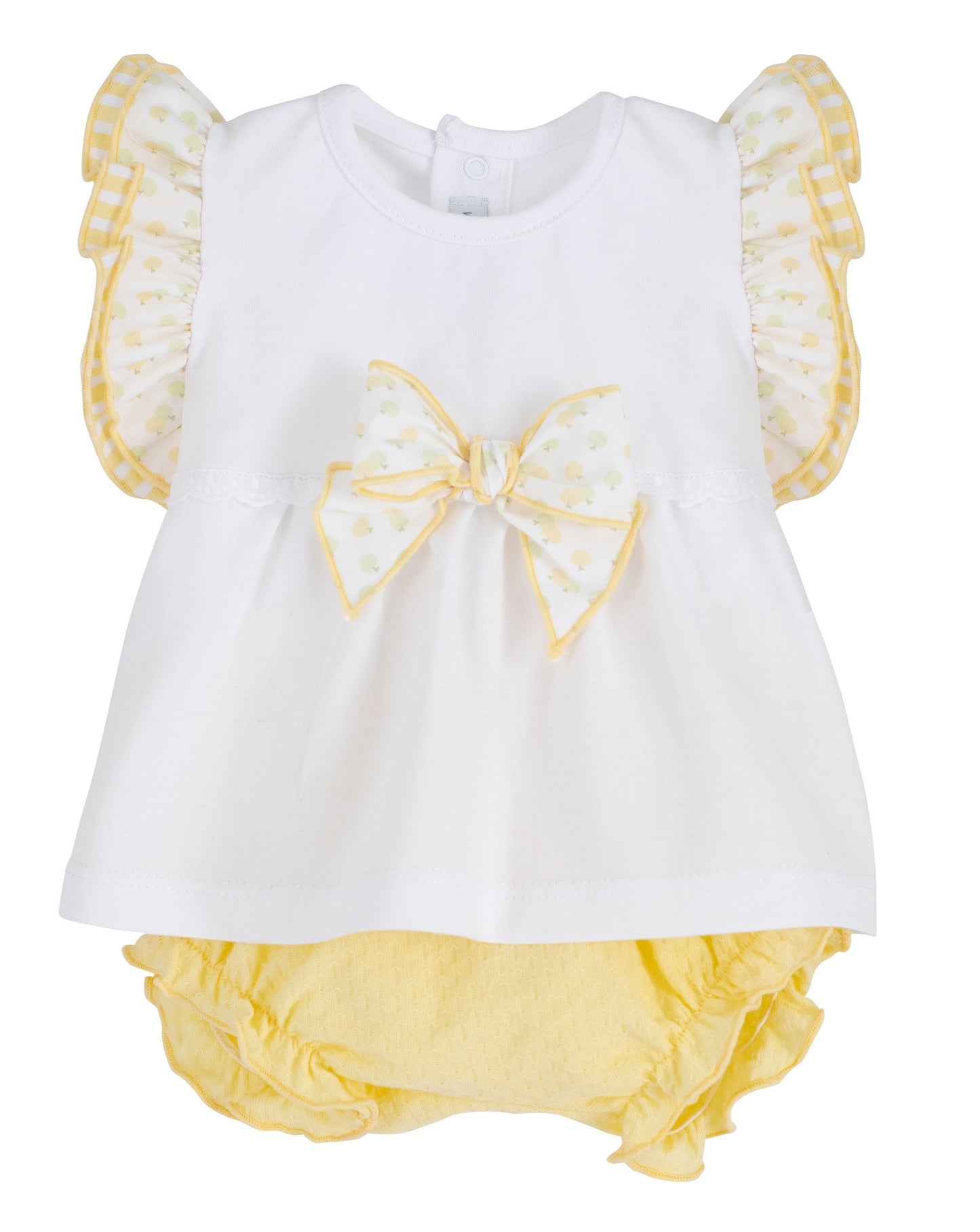 Conjunto Pololo y Camiseta Manga Sisa Niña Frisa - Calamaro