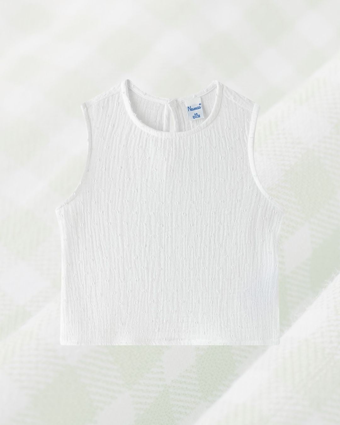 Conjunto Niña Blusa y Pantalón Largo Vichy Verde