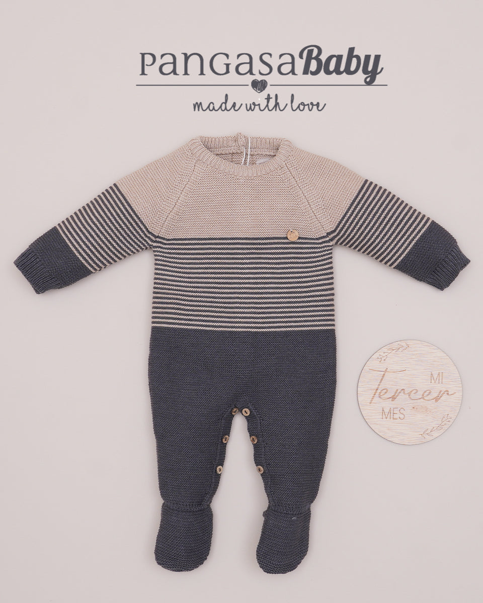 Pelele Largo Rayas Marengo - Pangasa Baby