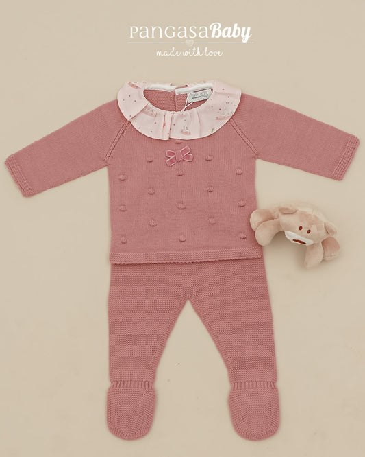 Primera Puesta Cuello Volante Pato y Flores - Pangasa Baby