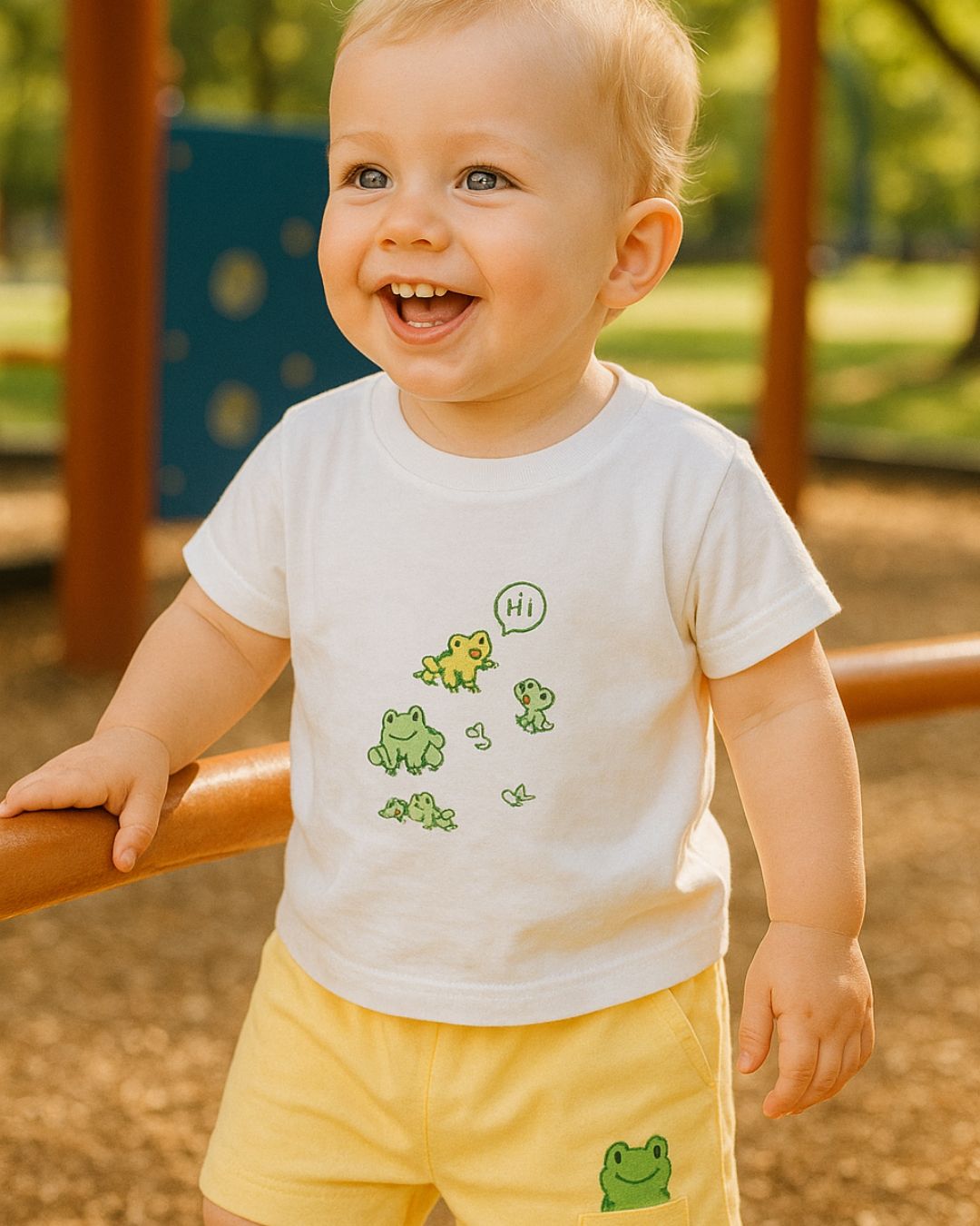 Conjunto Niño Ranas Blanco