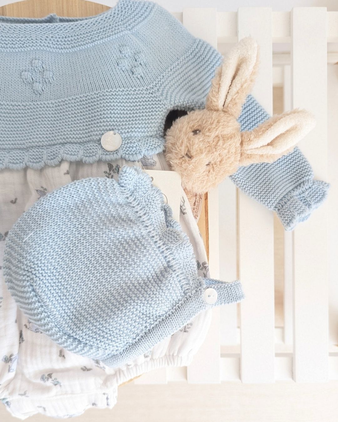Pelele Punto Conejitos Cielo 1145 - Primbaby