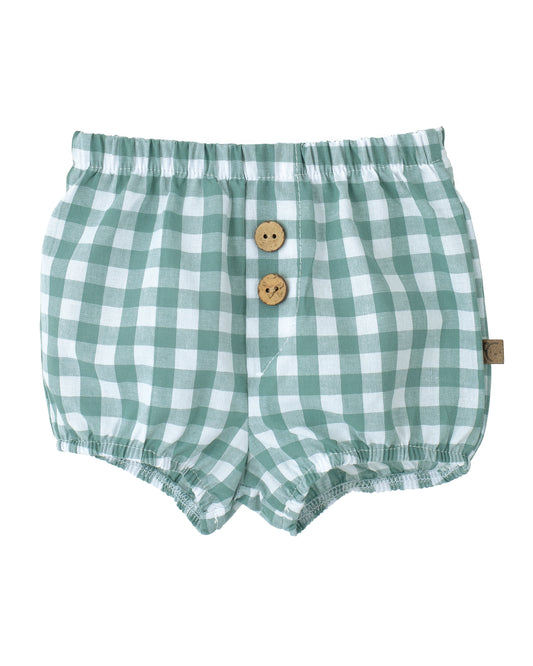 Pololo Niño Cuadro Vichy Mediterráneo Verde - Calamaro