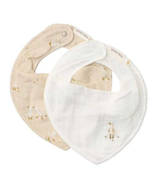 Set 2 Bandanas Newborn Naturals - Little Dutch