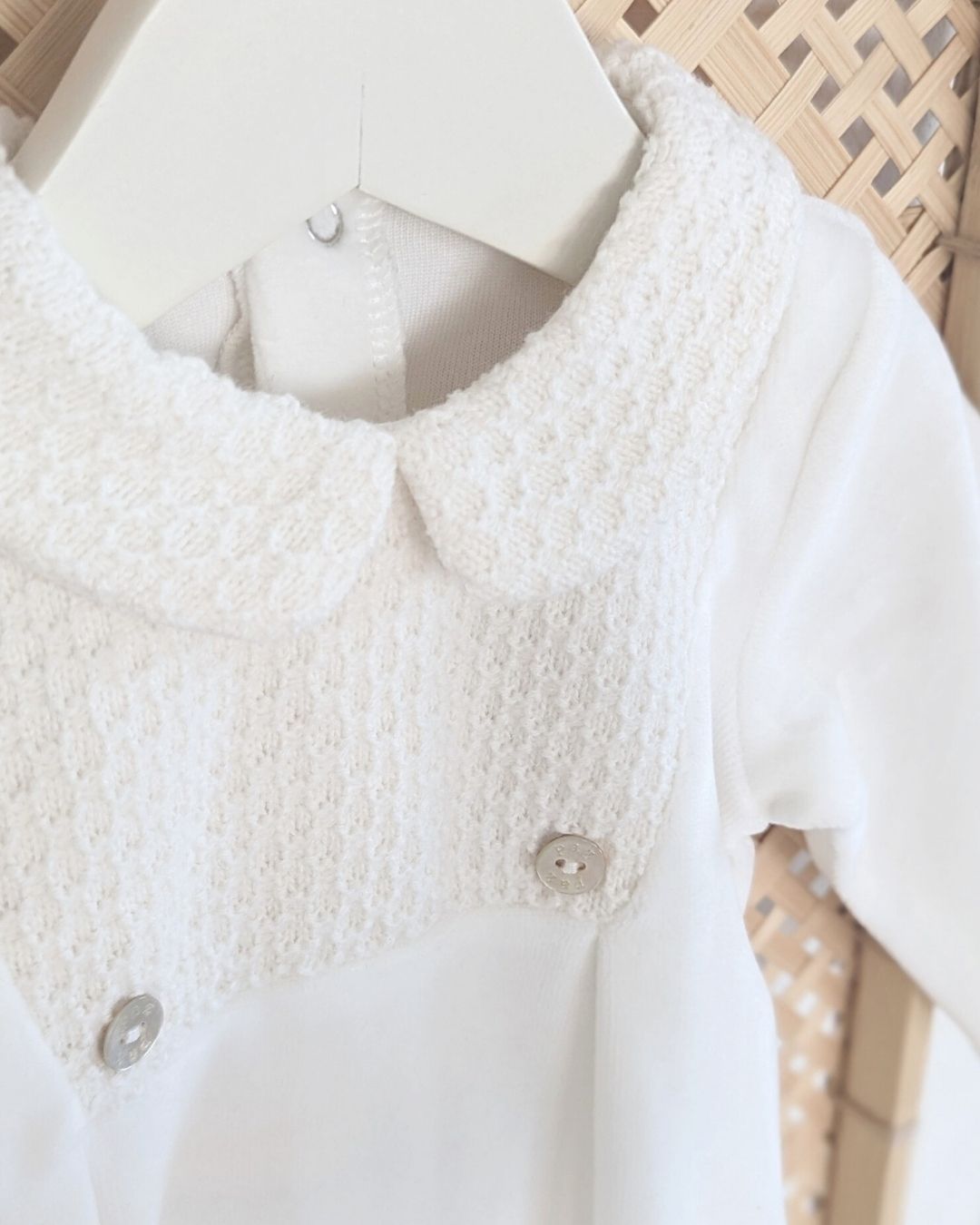 Pelele Tundosado Cuello Bebé Ternura - Paz Rodriguez