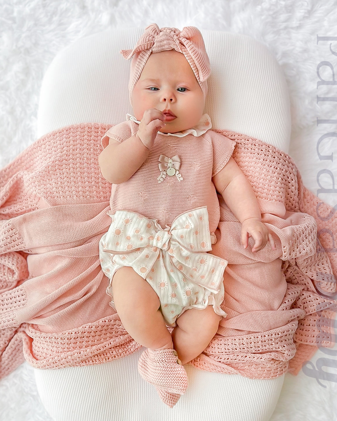 Conjunto Braguita Sol Rosa Empolvado Familia Sunnny Love - Pangasa Baby