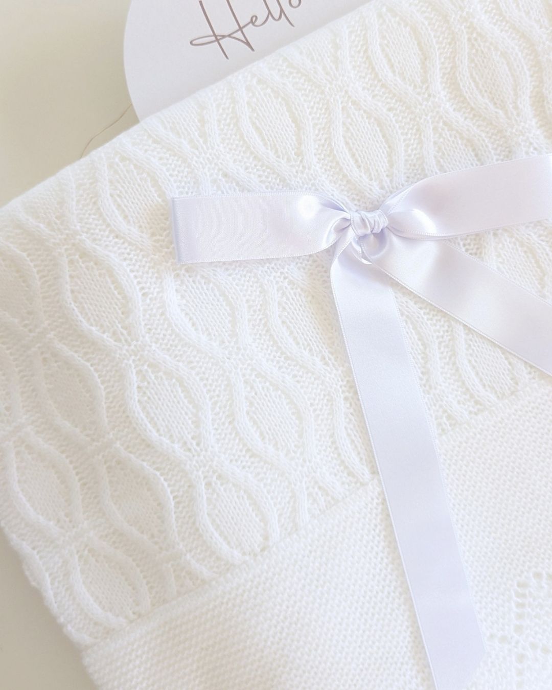 Chal Aranes Volante Rombos Blanco - Juliana