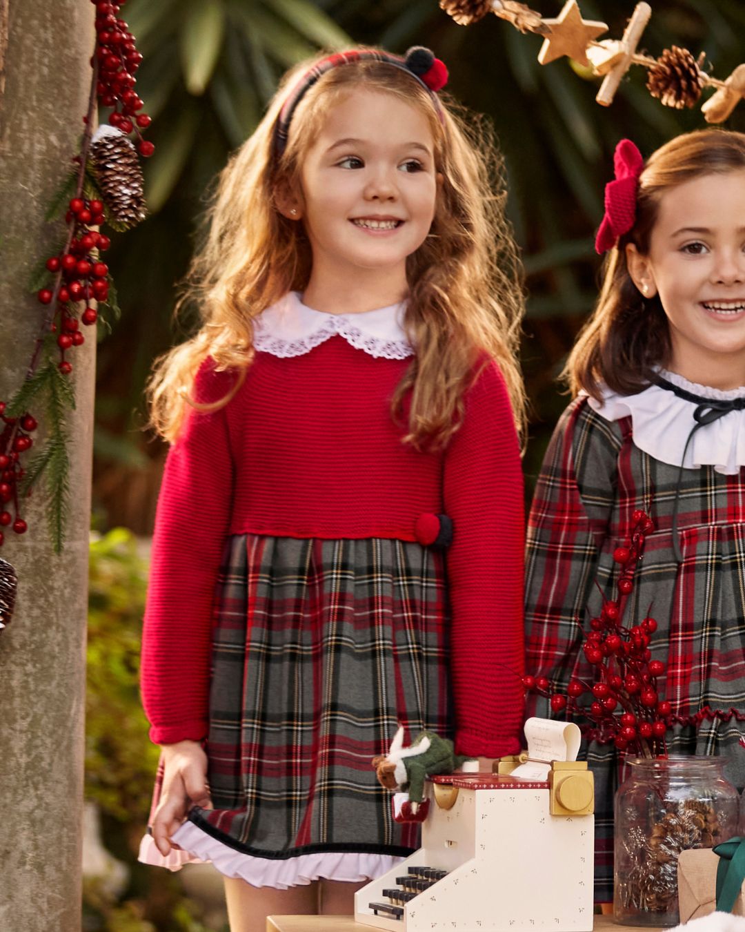 Vestido Cuadros Rojo - Colección Melodia de Juliana