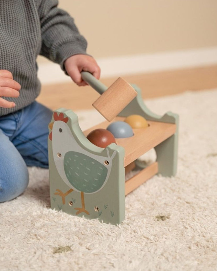 Banco De Golpeo Con Bola Pequeña Granja - Little Dutch