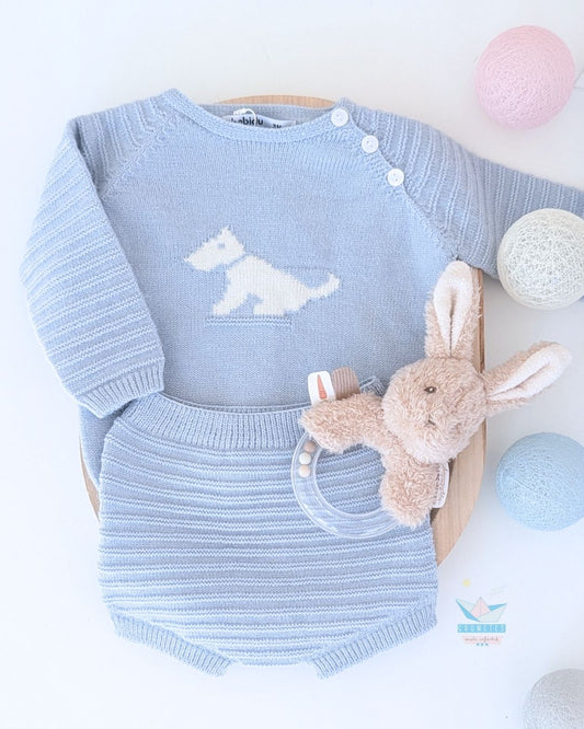 Conjunto Ranita Punto Bora Azul - Babidu