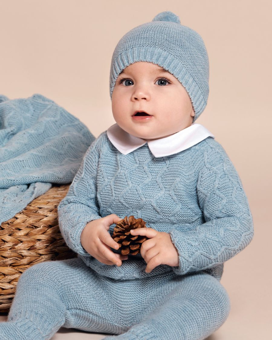 Conjunto Pantalon Aranes Azul - Colección Esencia de Juliana