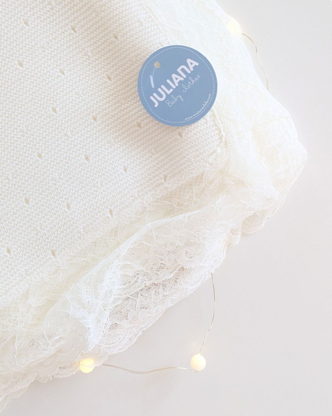 Mantita Bebe Valencie Crudo - Colección Dulzura Juliana