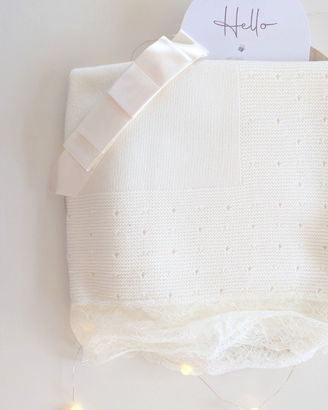 Mantita Bebe Valencie Crudo - Colección Dulzura Juliana