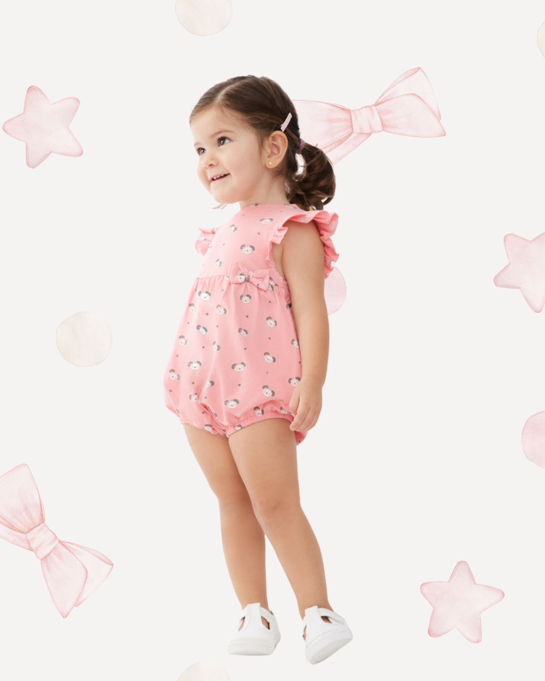 Ranita Niña Perritos Rosa - Street Monkey