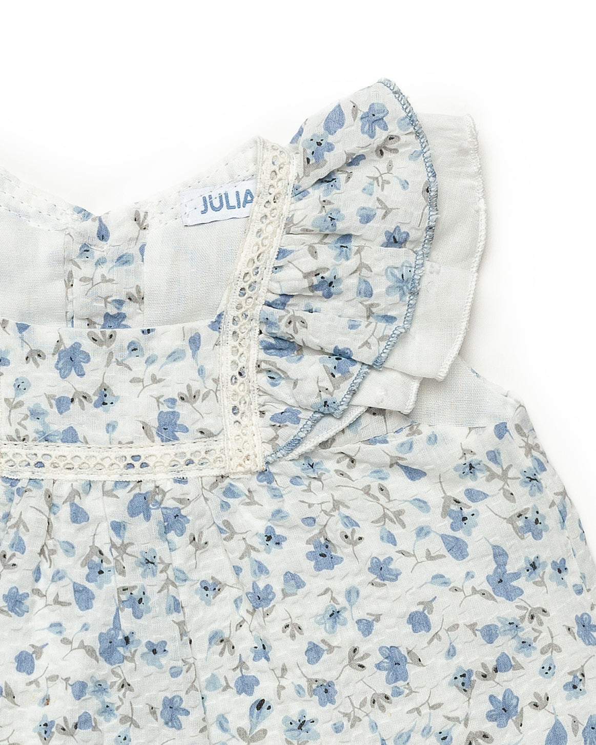 Conjunto Braga Florecitas Cielo - Juliana