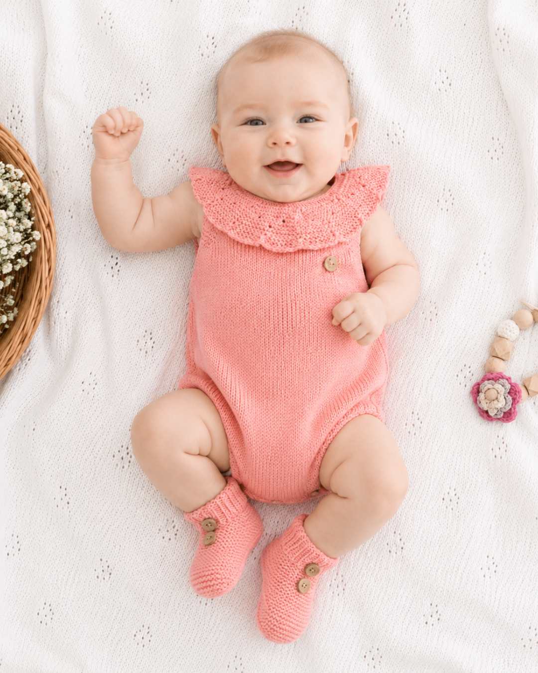 Peto Volante Verano Coral - Pangasa Baby