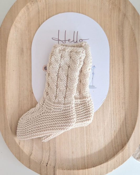 Bota Trenzas Crema - Juliana