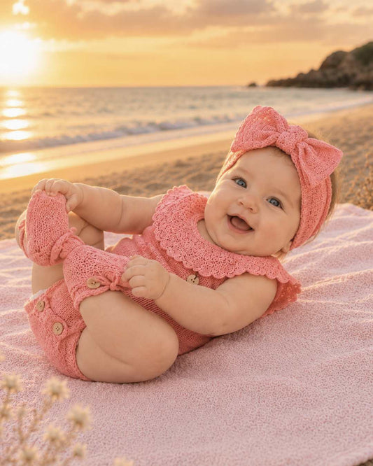 Peto Volante Verano Coral - Pangasa Baby
