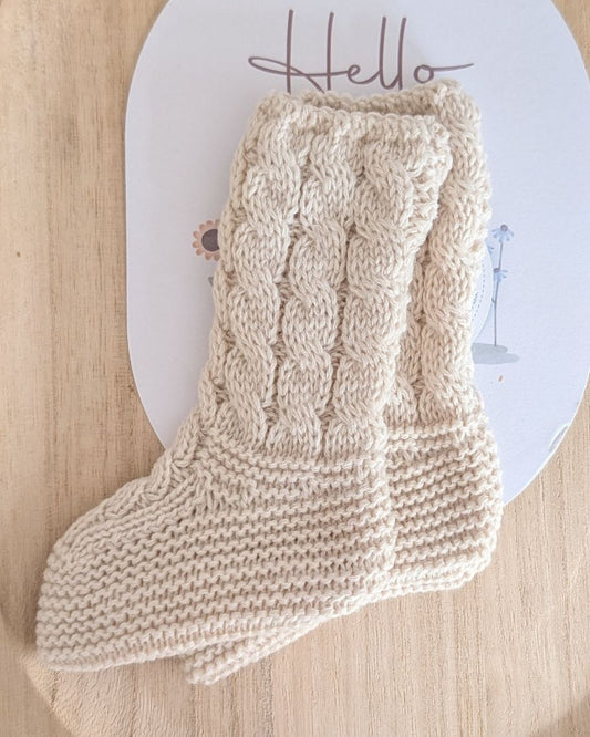 Bota Trenzas Crema - Juliana