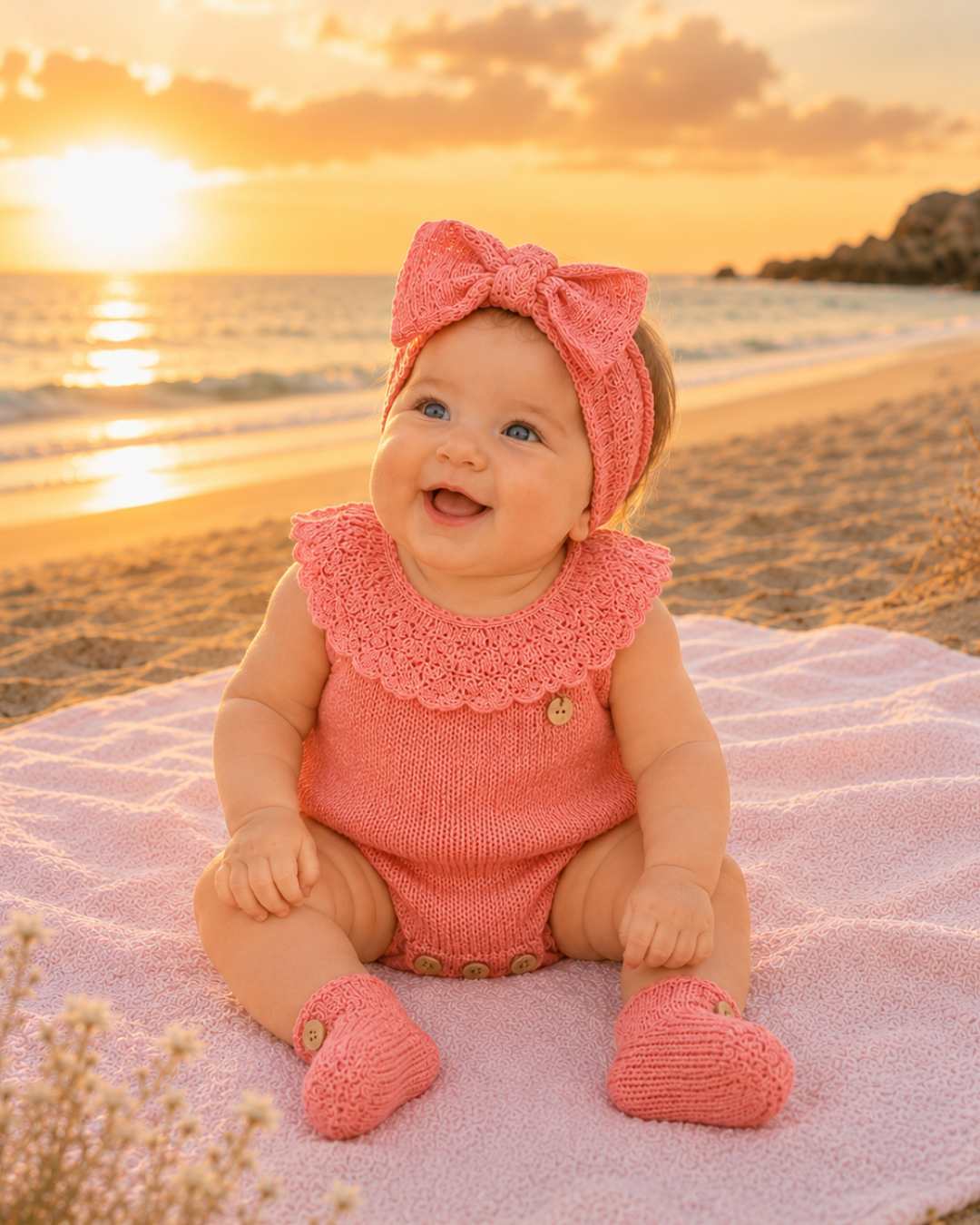 Peto Volante Verano Coral - Pangasa Baby