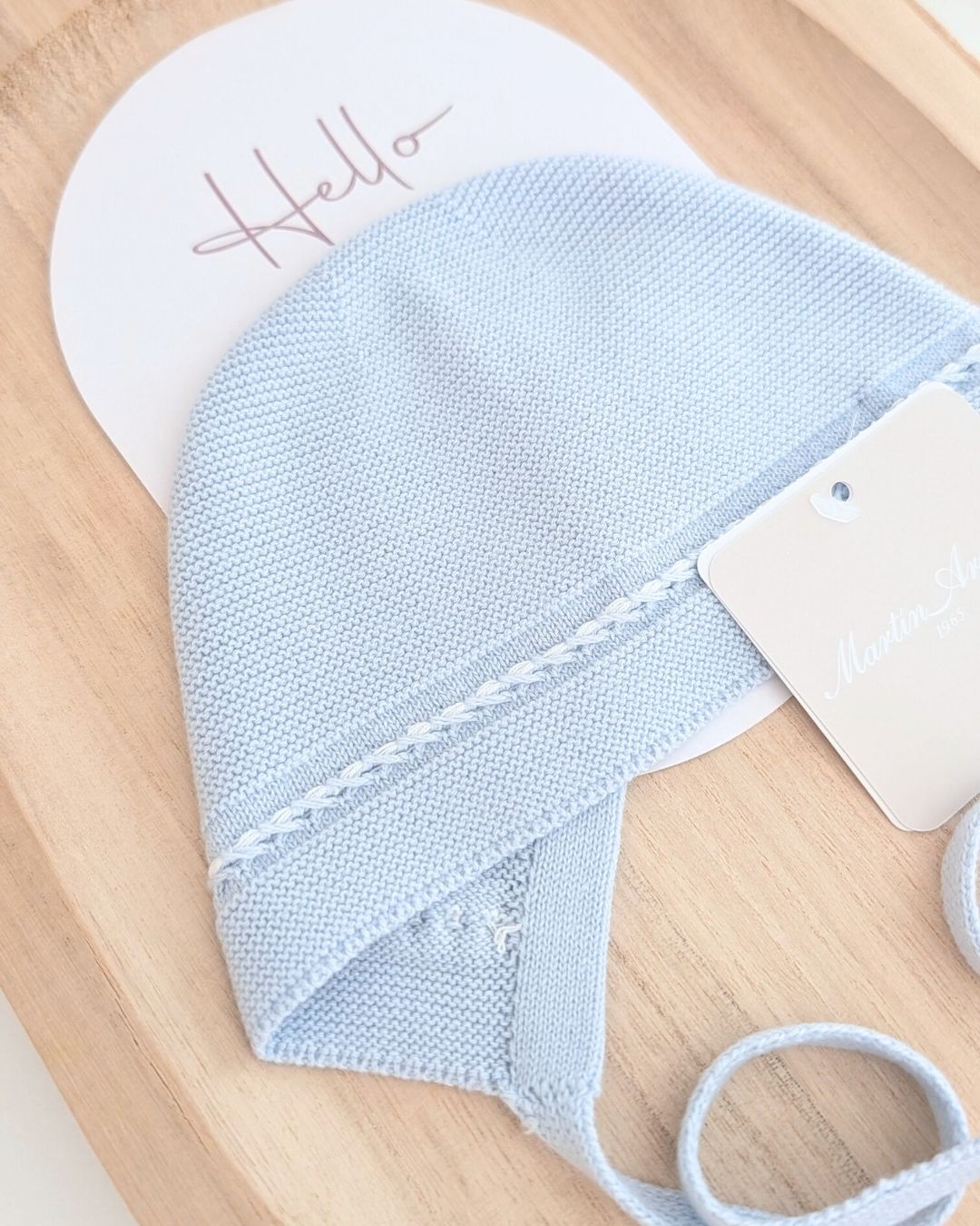 Capota Bebé hilo OTTAWA Azul Francia - Martín Aranda