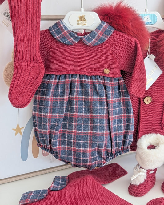 Pelele Christmas Granate - Christmas Collection Pangasa Baby