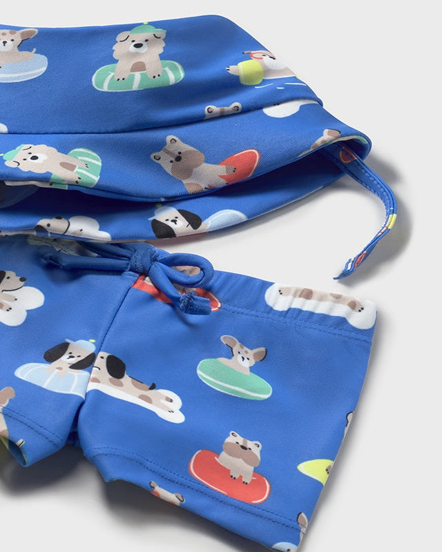 Conjunto Baño con Gorro Perritos - Mayoral