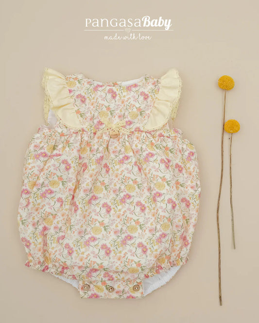 Pelele Flores Amarillas 2601395 - Pangasa Baby