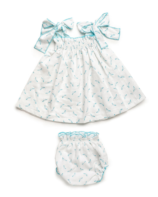 Vestido Con Braguita Tela Libélulas - Colección Norte Juliana